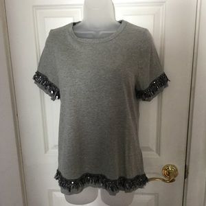 Banana Republic Sequin Fringe Tee